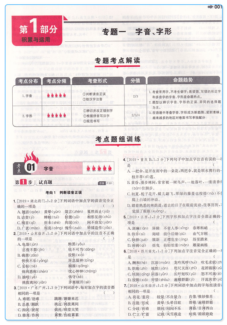 2020新版一本中考语文 初中七7八8九9年级复习资料大全中学生专项分类精选解析解读辅导书中考教辅练习册/正版