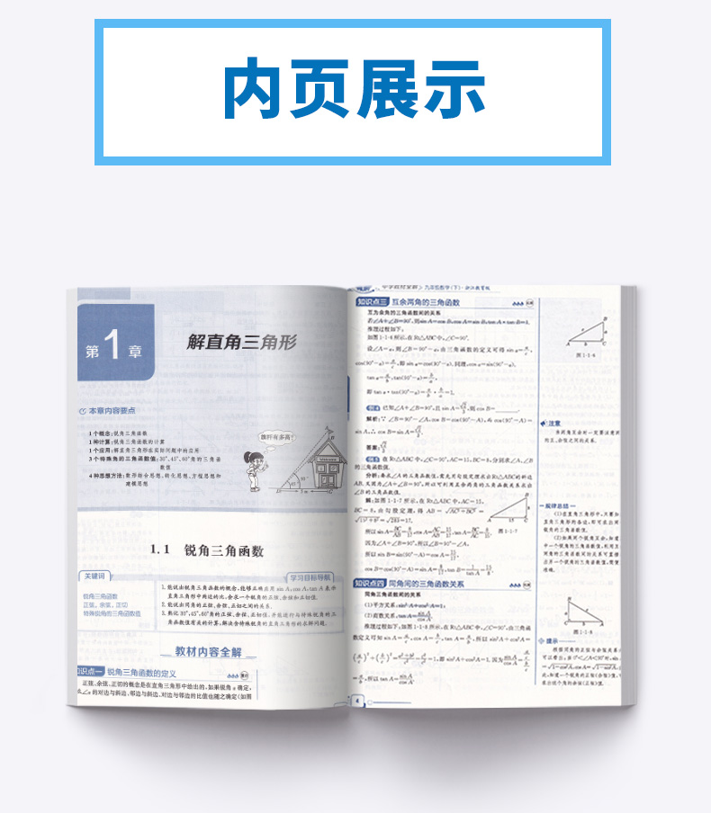 2020新版 中学教材全解九年级下册数学浙教版 薛金星初三9年级下课本教材解读全解解析同步训练讲解读工具书总复习辅导学习资料书