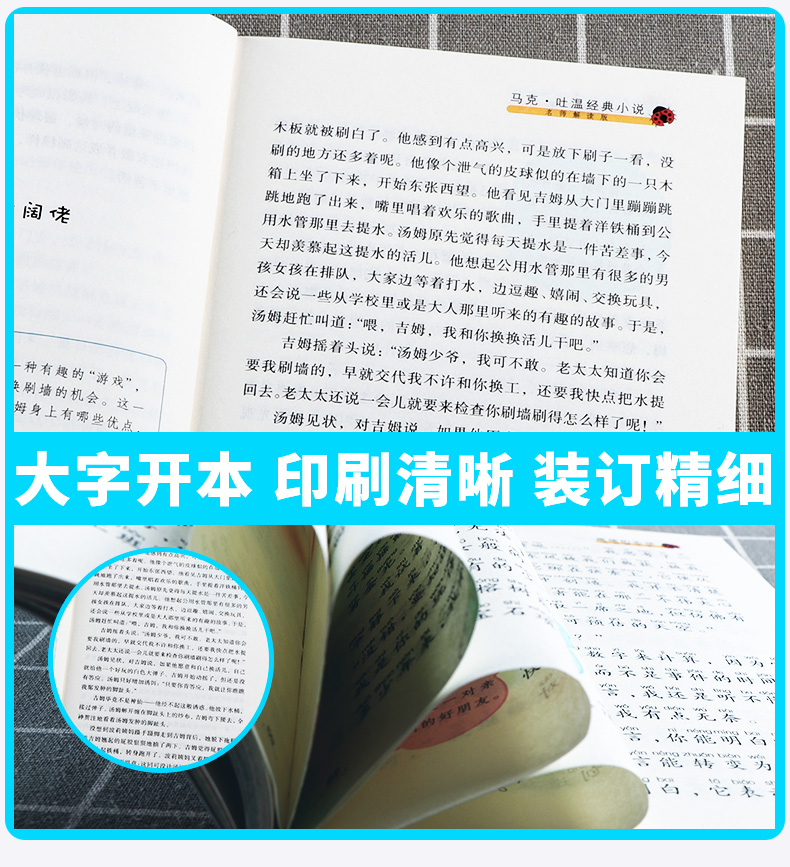 2020新版 汤姆索亚历险记名师解读版六年级下册 快乐读书吧 小学6年级下儿童课外指定书小学生阅读必读经典书目浙江教育出版社