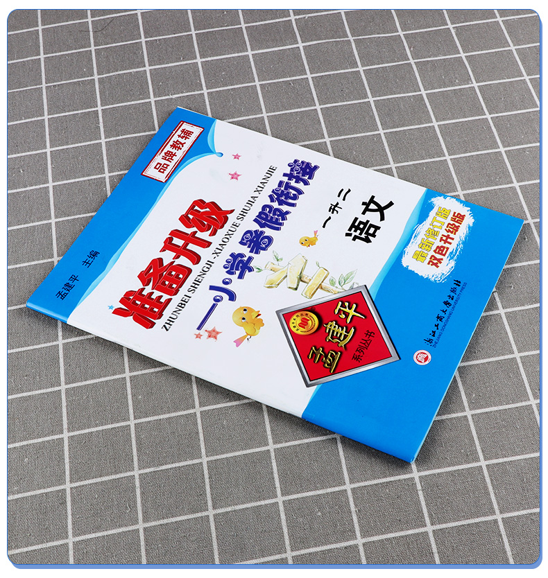 2020新版 孟建平准备升级 小学暑假衔接一升二语文+数学 家庭作业假期辅导训练作业本 小学生1/一年级升2/二年级教材培训测试练习