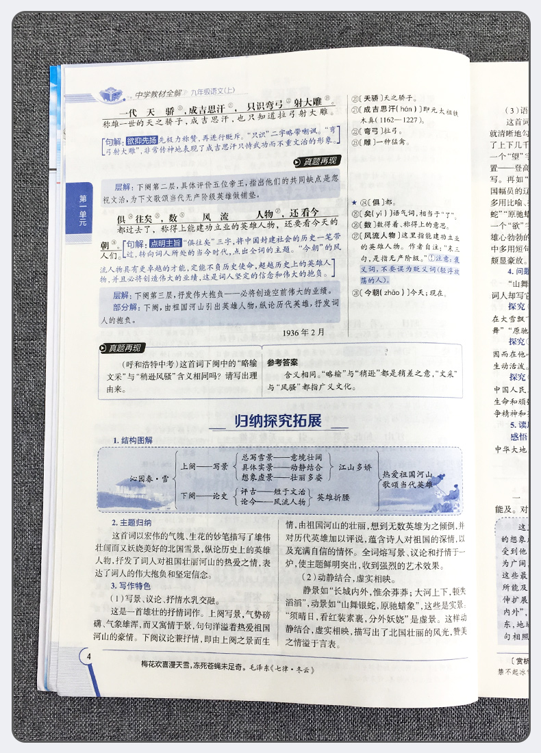 2020新版中学教材全解九年级上册语文人教版部编版