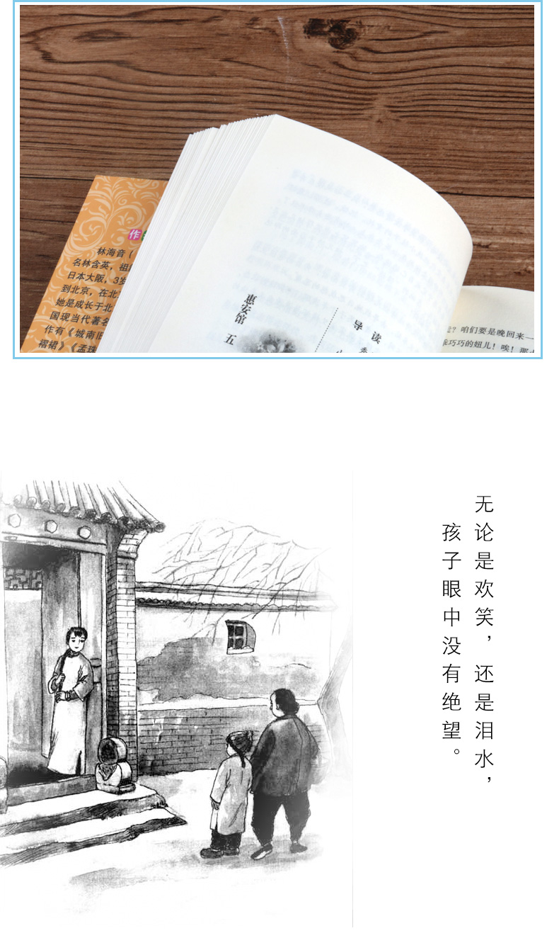 城南旧事正版包邮林海音/中小学生青少年课外书/精美彩插/语文新课标丛书/无障碍阅读版/123456年级课外书籍 城南旧事正版包邮