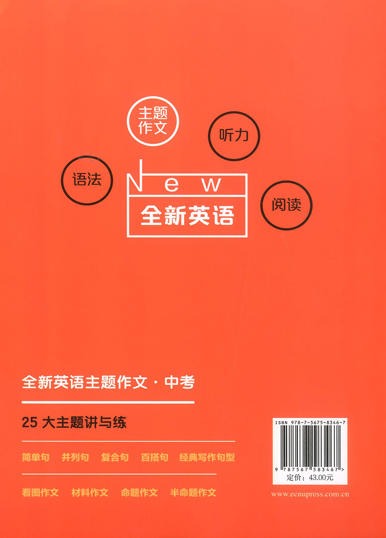 2020新版全新英语主题作文中考 初中初三英语作文专项训练