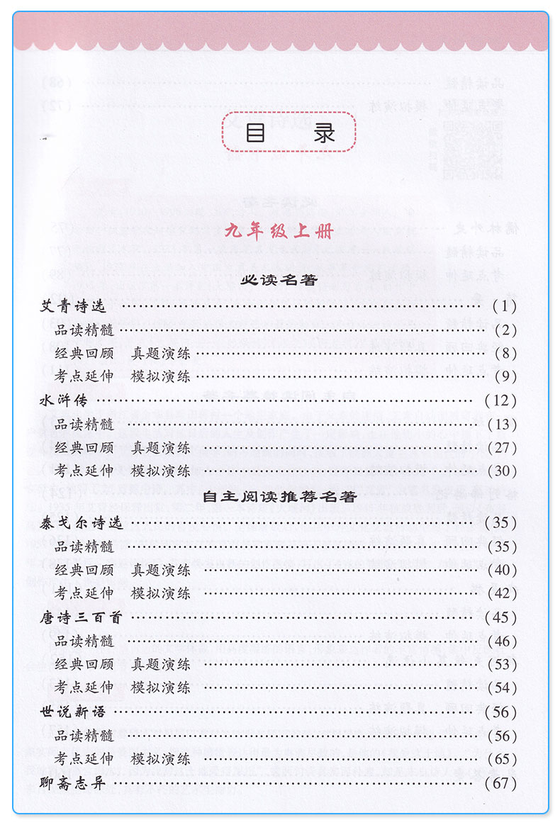 2019新版 走进名著探究考点九年级 初中生导读考点精练 中考知识解读与重点详解 真题模拟练习 初三9年级语文阅读总结考题专项训练