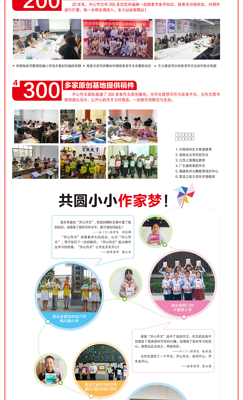 2020新版 开心教育小学生全能辅导王作文全套10本 小学三3四4五5六6年级上册下册量身定制教材同步专项强化训练辅导书