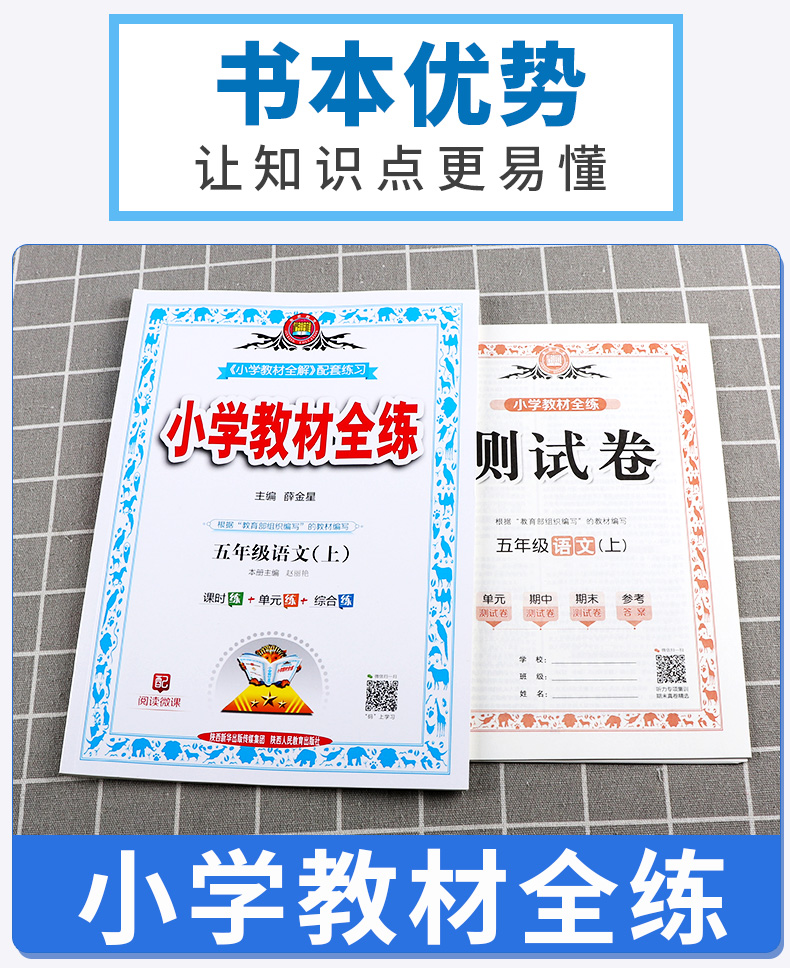 2020新版 薛金星小学教材全练五年级语文上册人教版小学生5年级上课本同步专项训练讲解学习辅导复习资料练习册一日一练