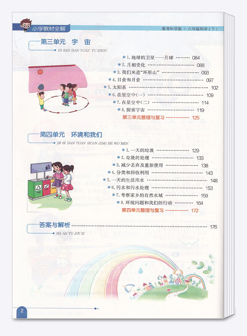 2020新版 小学教材全解六年级下册语文数学英语人教版科学教科版 6年级下课本讲解全解全析 同步训练单元练习辅导资料工具书/正版