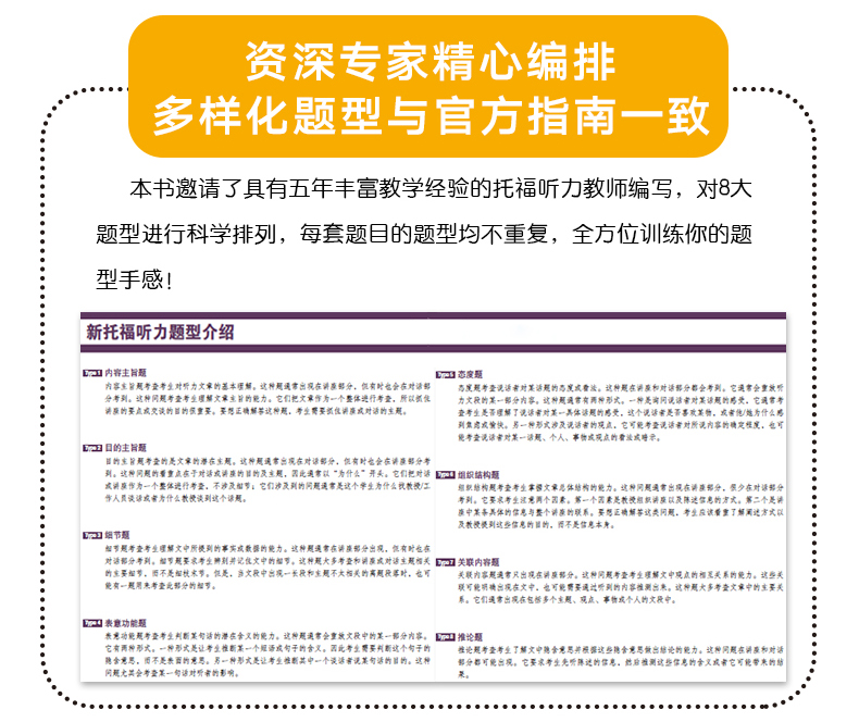 【正版】 新航道 新托福听力真经5 TOEFL iBT 托福听力学习辅导书籍 托福口语真经 TOEFL考试听力用书 北美托福听力真题解析