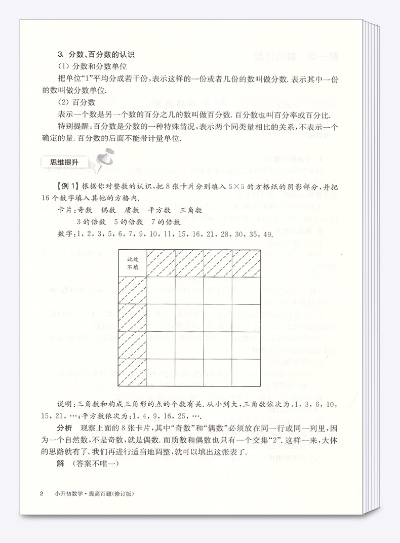 2021新版 百题大过关 小升初数学提高百题 小学六年级上册下册专项强化训练 基础知识大全综合冲刺备考模拟附答案详解