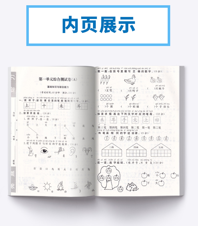 2019新版 亮点给力大试卷语文一年级上册人教版 小学1年级同步单元专项复习期中检测卷各地期末精选练习册