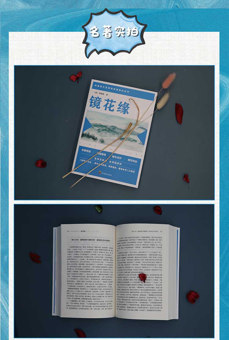2020新版 镜花缘全本无删减 李汝珍著 初中生七年级上册语文人教版教材同步推荐统编名著阅读课程化丛书必读课外书籍