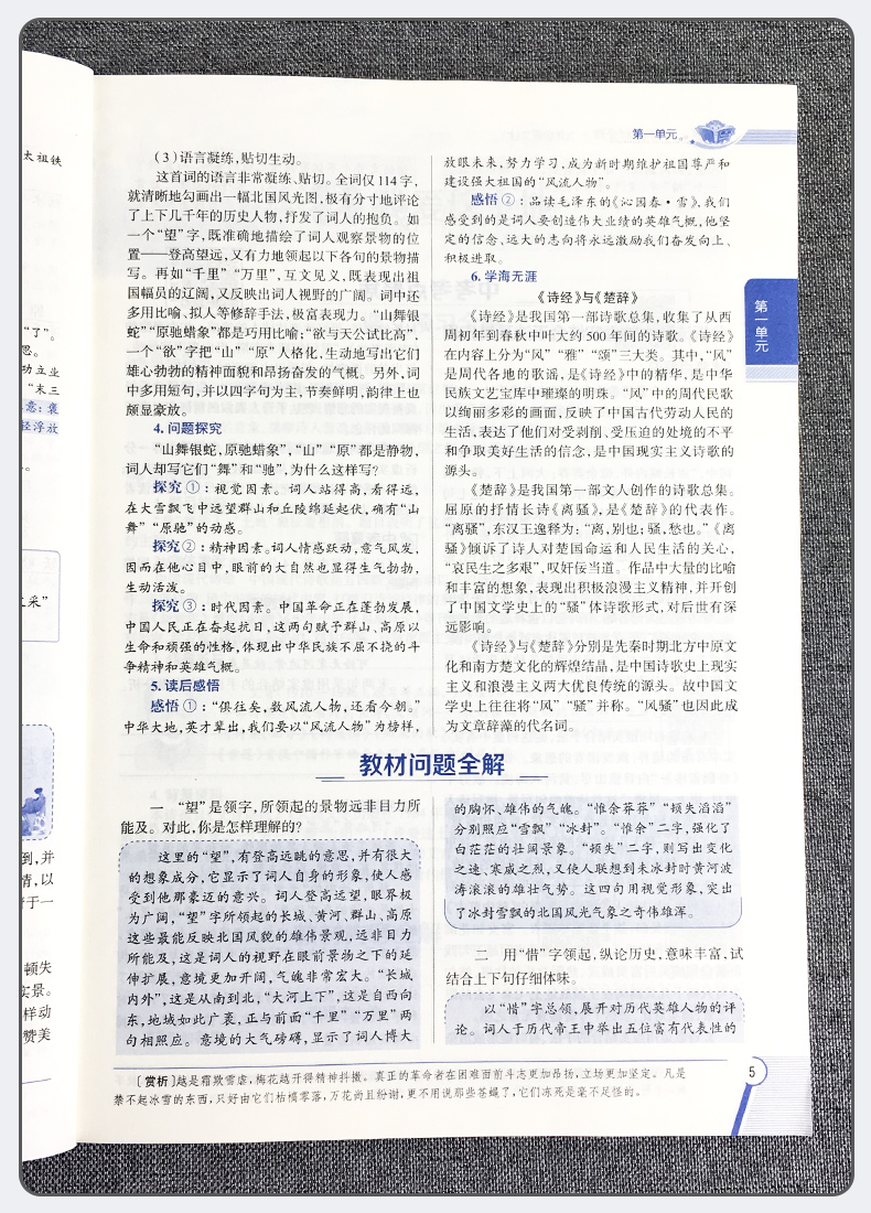2020新版中学教材全解九年级上册语文人教版部编版