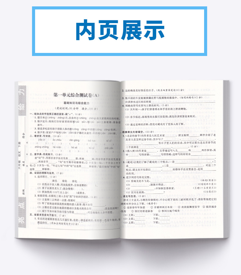 2020新版 亮点给力大试卷语文六年级下册人教版部编版 小学6年级下同步单元专项复习期中检测卷各地期末精选练习册
