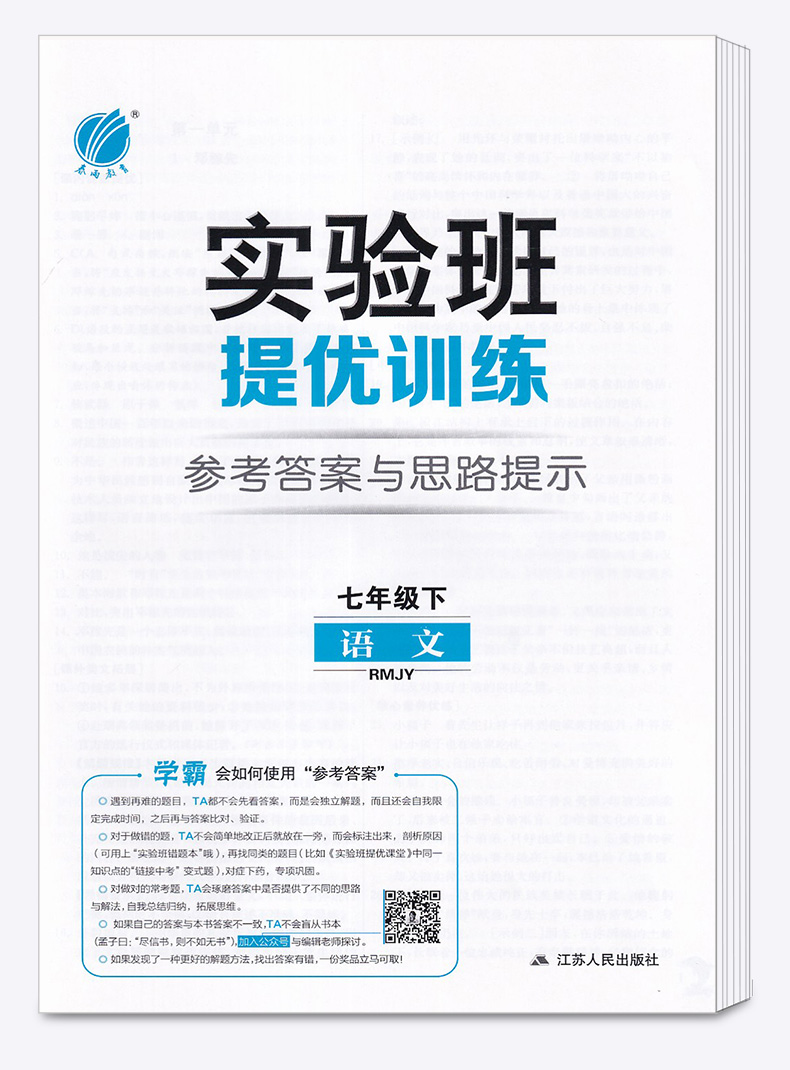 2020新版 实验班提优训练七年级下册语文人教版 7下语文文言文总复习资料训练册 春雨初一同步练习作业本初中教辅书/正版