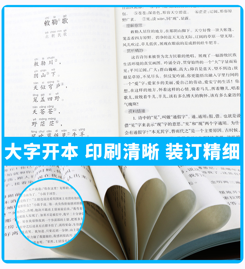 正版包邮 小学生必背古诗词75首 名家名译权威定本 小学课外必读名著导读 新语文必读丛书 浙江文艺出版社