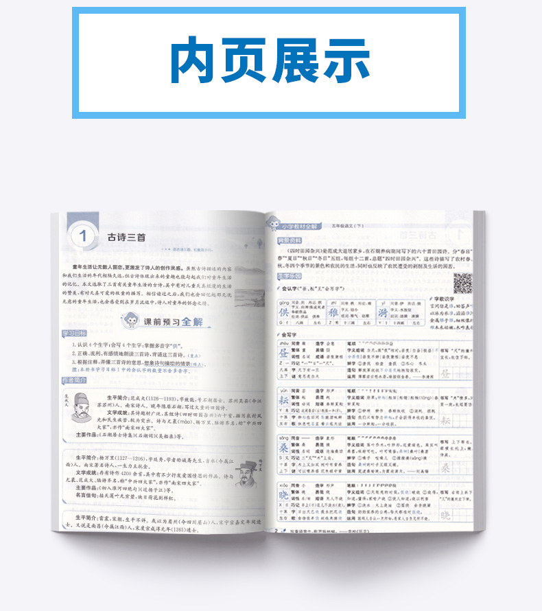 2020新版 小学教材全解五年级下册语文人教版 小学生同步课本5年级下练习题重难点讲解全析 辅导复习测试训练资料工具书大全