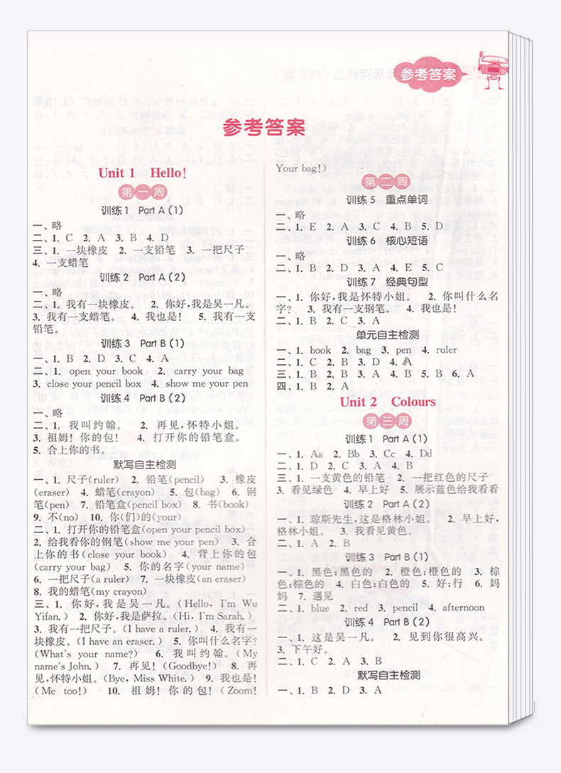 【现货新版】通城学典小学默写能手三年级上册语文数学英语计算能手全套部编版人教版小学生3年级上口算天天练字词强化训练练习题