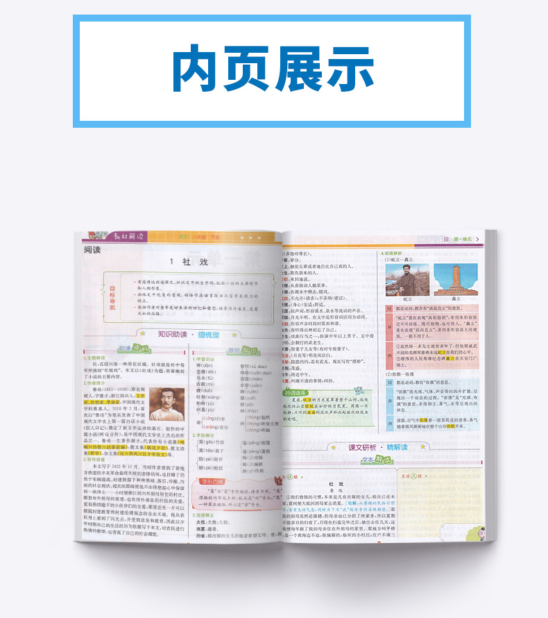 部编版2020春新版语文教材解读八年级下册统编人教版初二八下全解同步训练辅导语文书预习资料人民教育出版社中学课本教材全解解析