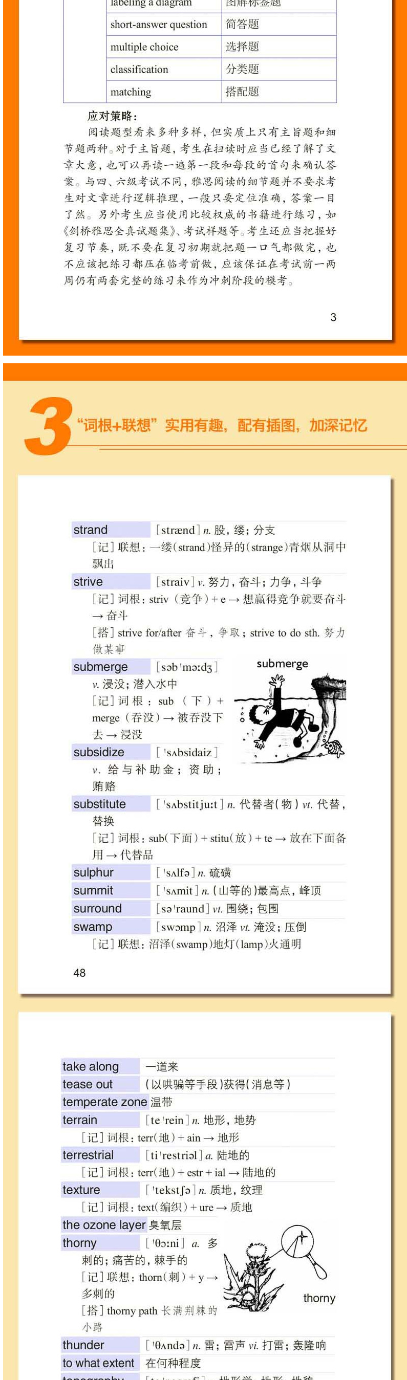 新东方 雅思词汇词根+联想记忆法 阅读 便携版 俞敏洪雅思词汇 IELTS雅思词汇红宝书 雅思阅读词汇速记 雅思考试单词 雅思教材书籍