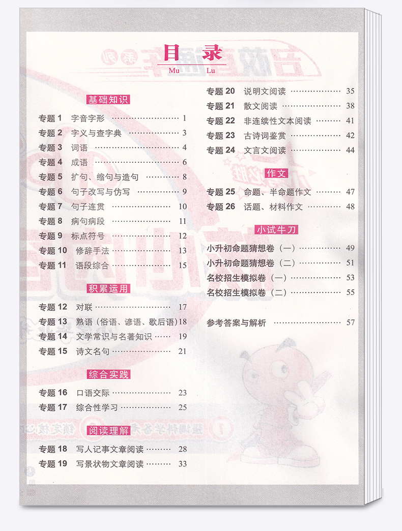 2020新版 68所助学图书 名校直通车 小升初语文核心内容考前集训 小学毕业升学冲刺必刷卷小考语文重难点专项训练试卷复习辅导