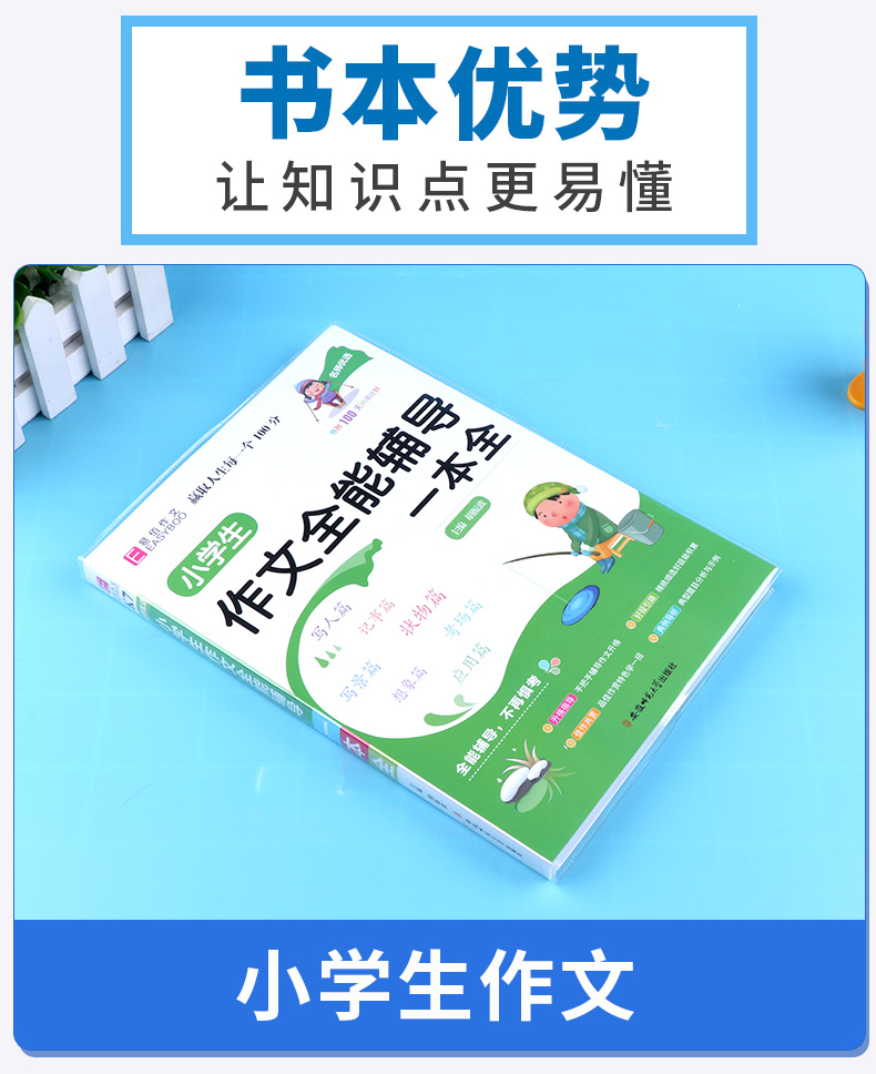 2020新版易佰作文名师优选小学生作文全能辅导一本全 小学语文三四五六年级 优秀范文名师点评同步作文书辅导大全满分优秀写作素材