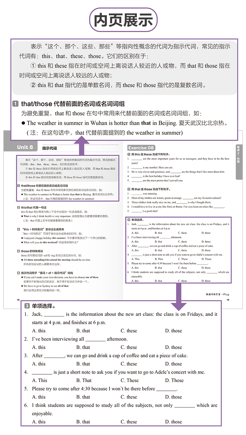 2020正版 新版剑桥PET考试语法必备 剑桥通用五级考试二级 pet语法书初高中pet剑桥英语初级剑桥考试历年真题语法考点带练习题