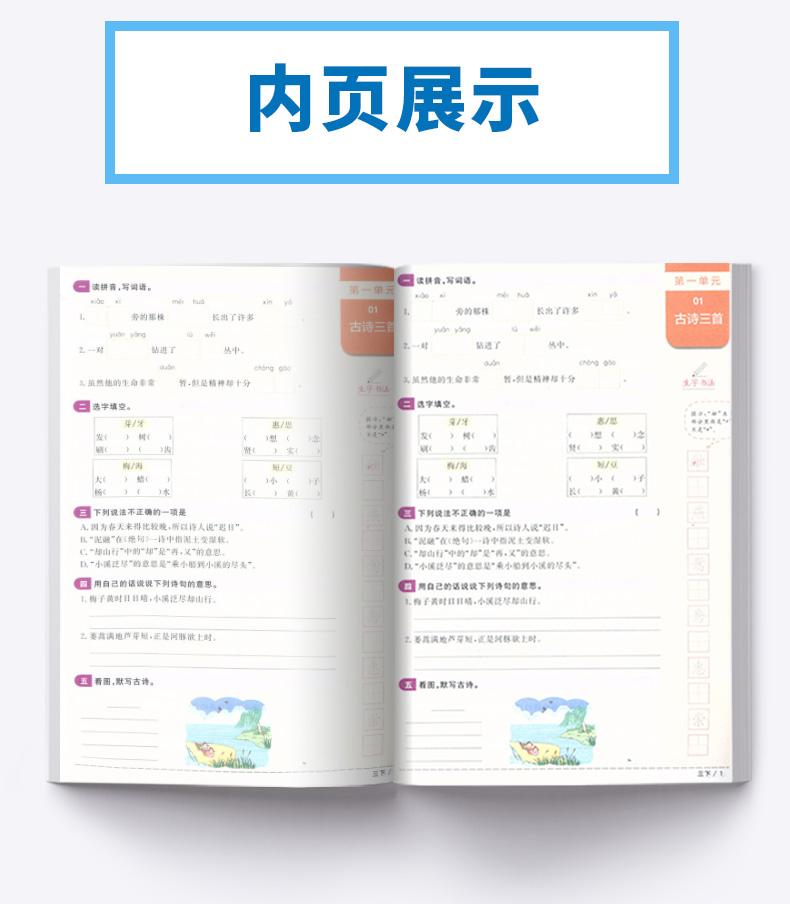 2020新版 阳光同学三年级下册语文人教版课时优化作业小学3年级下课堂教材同步训练练习册课时作业本单元检测试卷卷子宇轩