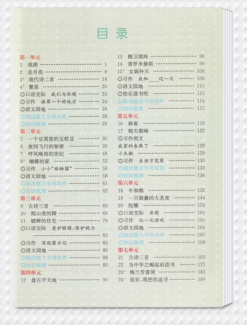 部编版2020新版教材解读语文四年级上册人教版小学4年级上统编课本同步练习册预习资料书人民教育出版社 七彩课堂教材全解解析辅导