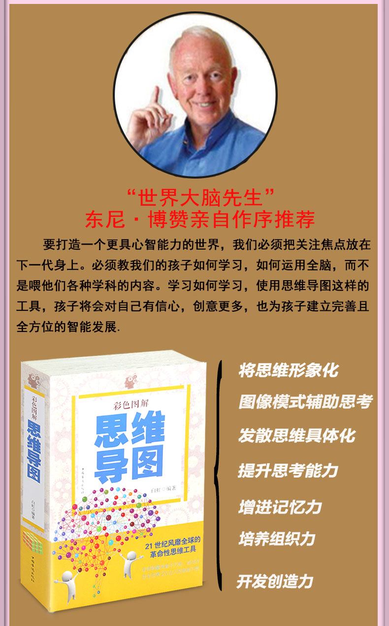 思维导图全彩少儿版学习力+学习技巧+记忆力与专注力训练儿童小学生启动大脑逻辑思维训练书籍 畅销书排行榜 学习记忆法