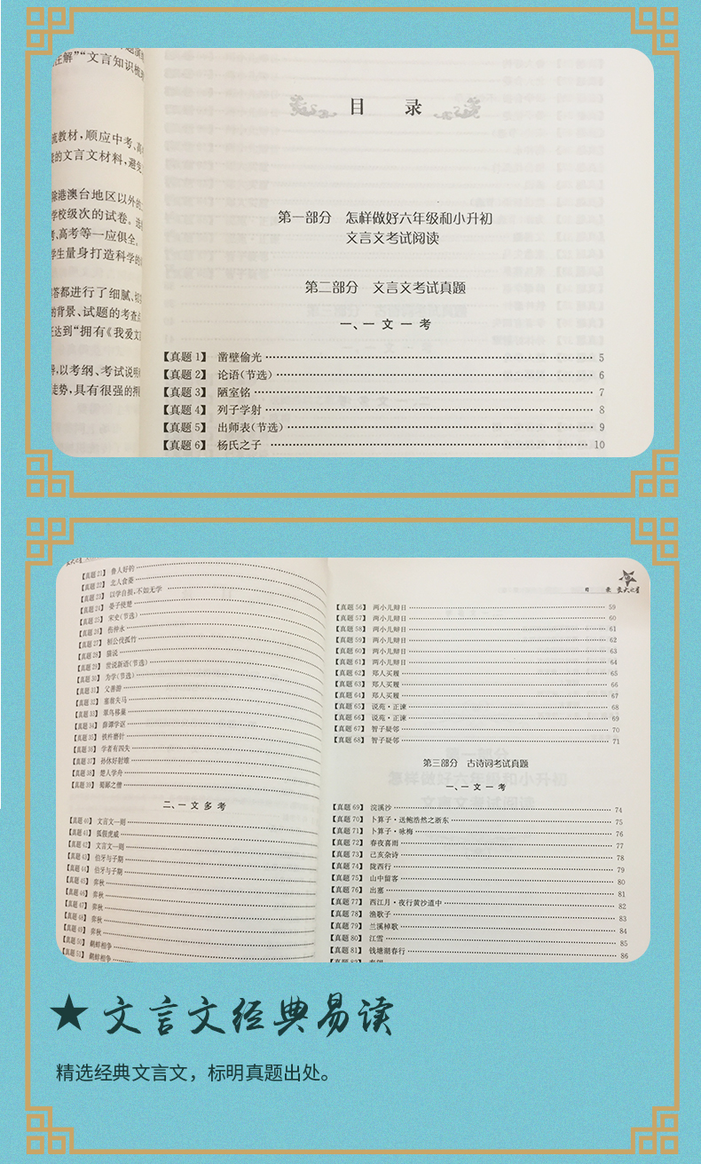 交大之星 文言文考试阅读六年级小升初 小学语文文言文走进小古文阅读与训练 古诗词小升初考试资料 精选文言文考试真题阅读技法