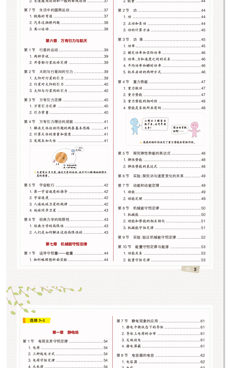 2021新版学霸笔记高中物理 pass绿卡图书全彩版 高中物理学霸笔记高一至高三 学霸笔记高中理科物理人教版高中物理知识大全