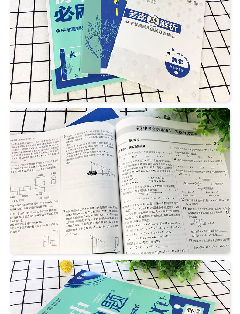 【官方正版】2020新版初中必刷题九年级下册数学人教版 初三9九下中考复习资料 初中必刷题 初中同步试卷练习册中考题库辅导资料书
