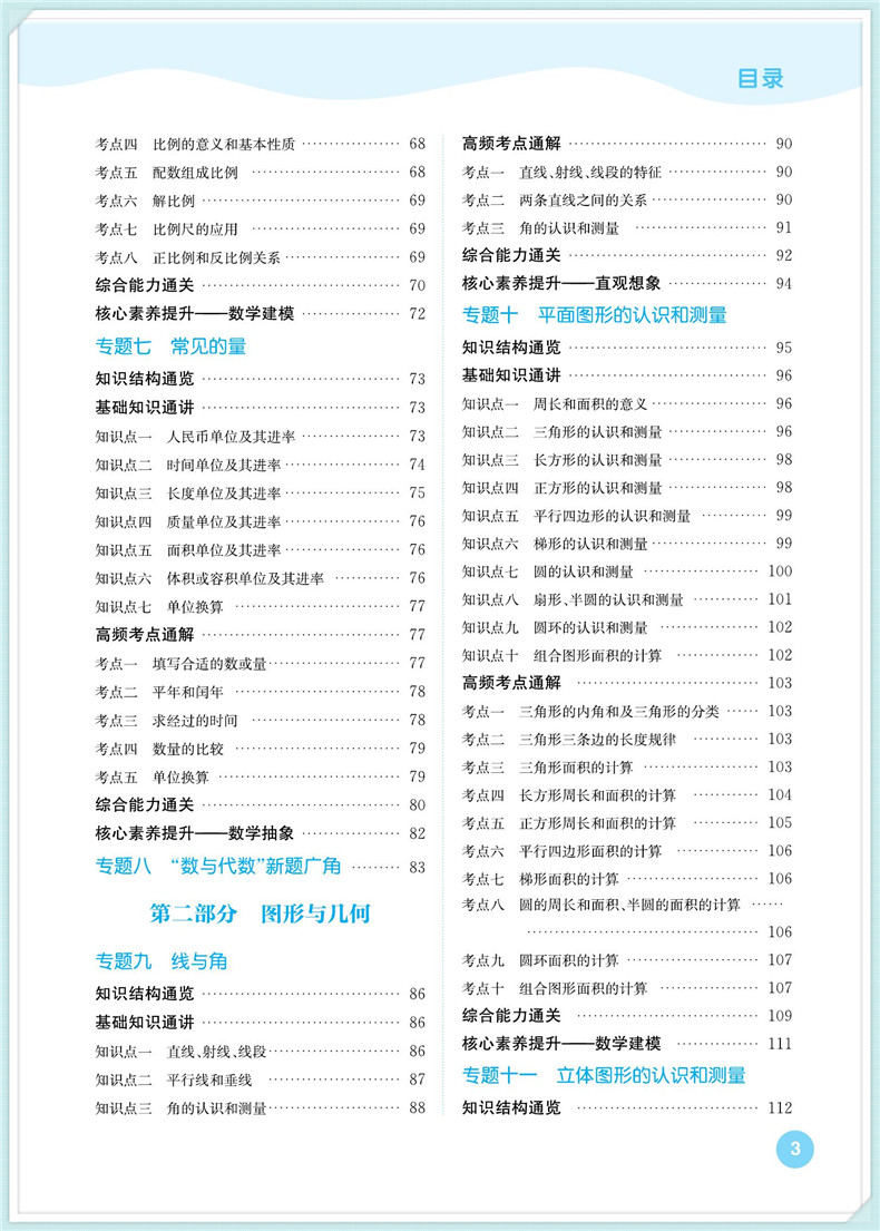 2020新版通城学典小学数学知识通典大全通用版人教苏教版小学生一二三四五六年级小升初资料包大集结基础知识集锦总复习教辅工具书