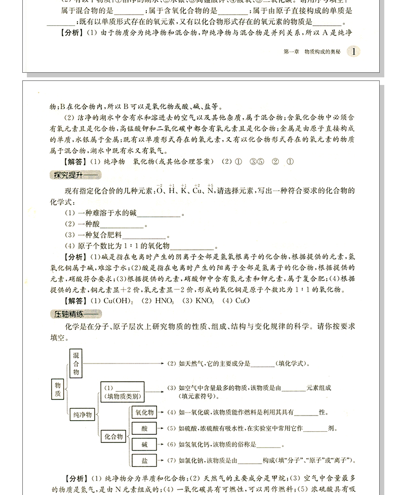 2020新版挑战压轴题中考化学强化训练轻松入门精讲解读篇3本初中解题技巧竞赛辅导奥赛教程初三题库教辅书全套九年级分类精粹复习