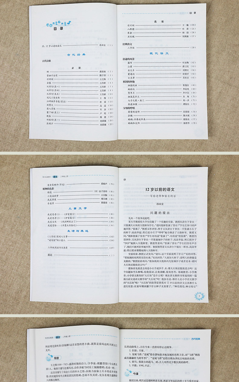 12岁以前的语文二年级上册 孙双金主编 南京大学出版社 十二岁以前的语文2年级上册 小学生教辅 国学诗歌儿童经典文学 新华正版