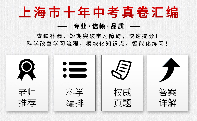 正版现货 新版 2020年中考这十年 物理 上海社会科学院出版社 2019-2010上海市中考十年试卷汇编 历年真题模拟卷权威精编复习提高