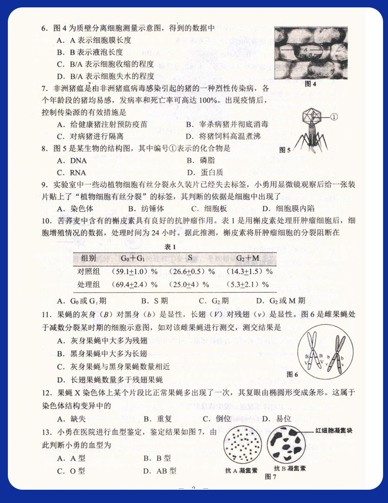 2020版 挑战满分生物 含答案 上海高考 生物课高中习题集 升学参考资料 上海高三生物复习辅导用书 高三生物试卷 江西科学技术