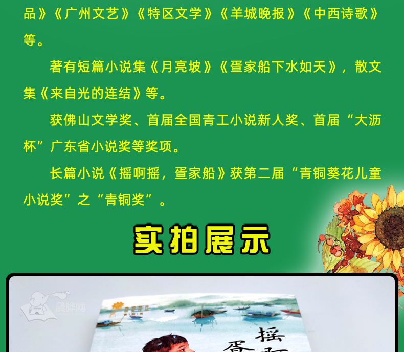 摇啊摇 疍家船书 9-12-15岁中国儿童文学成长故事长篇小说小学生三四五六年级课外书