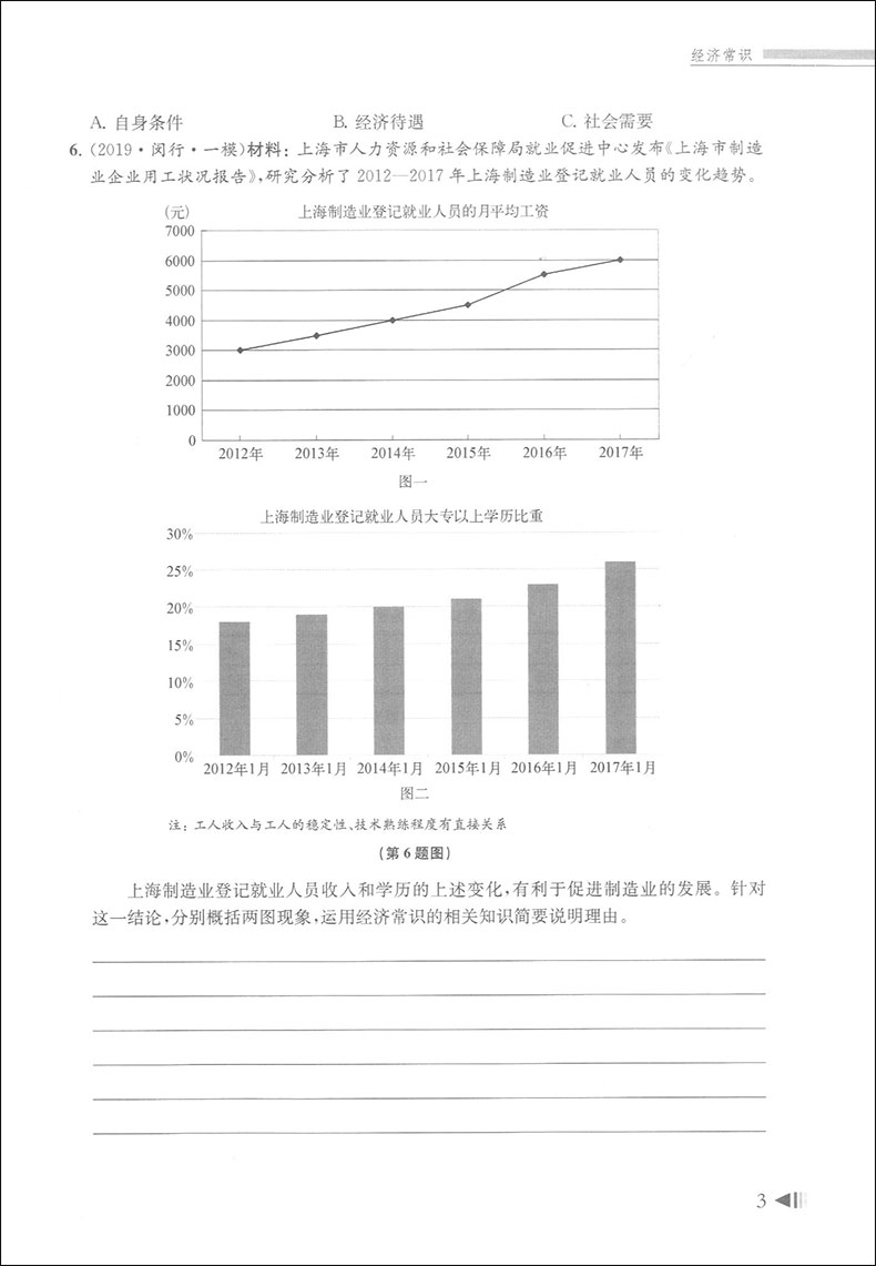 2020上海新高考试题分类汇编 思想政治 同济大学 上海高考一模卷分类汇编 第一轮复习用 高一高二高三复习用书 吃透题目变换类型