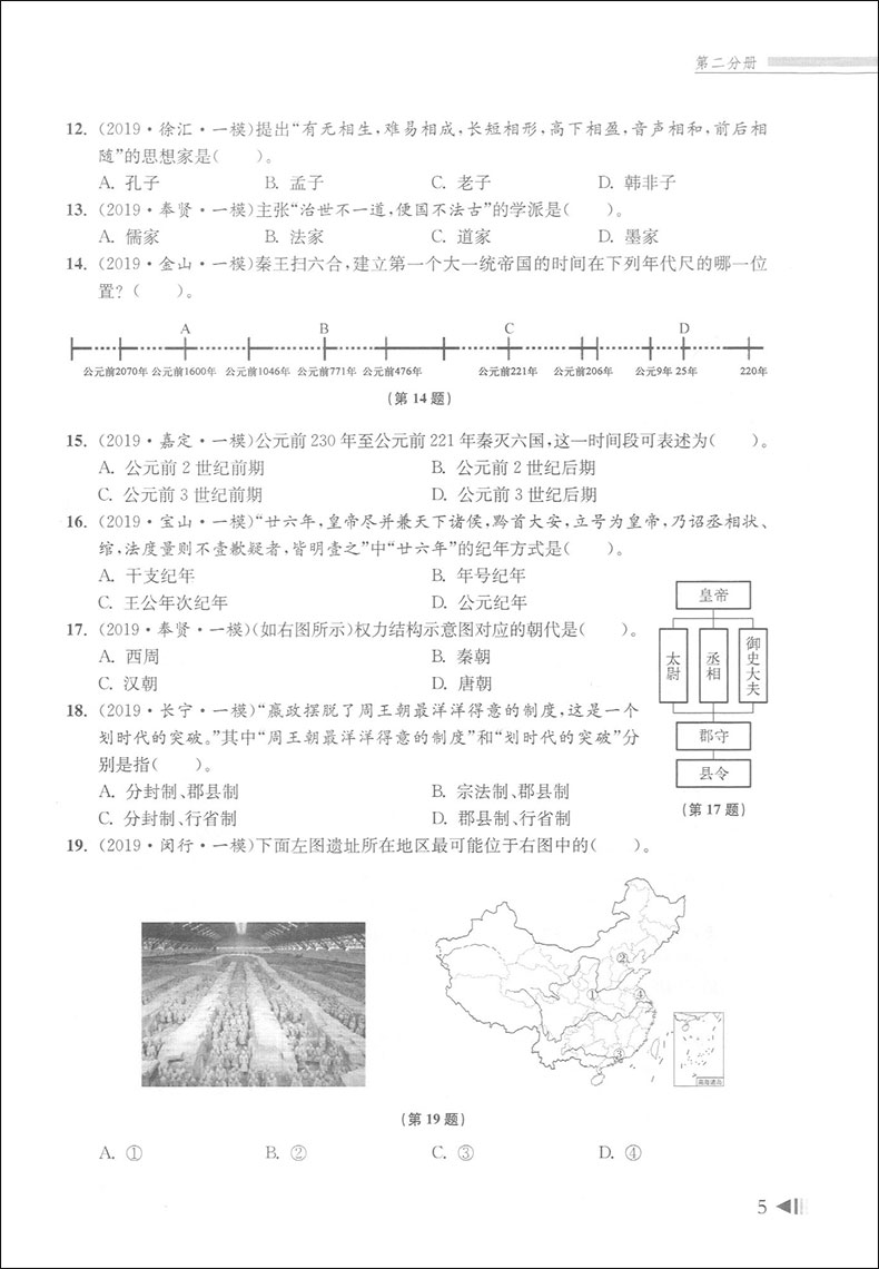 2020上海新高考试题分类汇编 思想政治 同济大学 上海高考一模卷分类汇编 第一轮复习用 高一高二高三复习用书 吃透题目变换类型