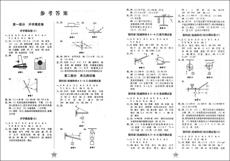 正版现货交大之星一卷通关八年级下 物理 8年级下册/第二学期 上海初中教材同步配套单元专项训练卷期中期末模拟卷名校竞赛真卷