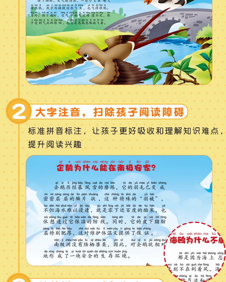十万个为什么幼儿注音版 3-6岁幼儿园宝宝早教书籍 少年儿童科普读物 儿童科普百科全书