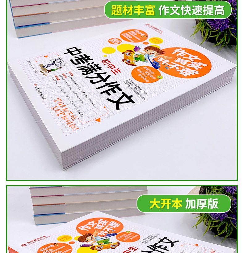【全4册】作文其实并不难--初中生作文大全中考满分作文 作文大全  作文辞海作文