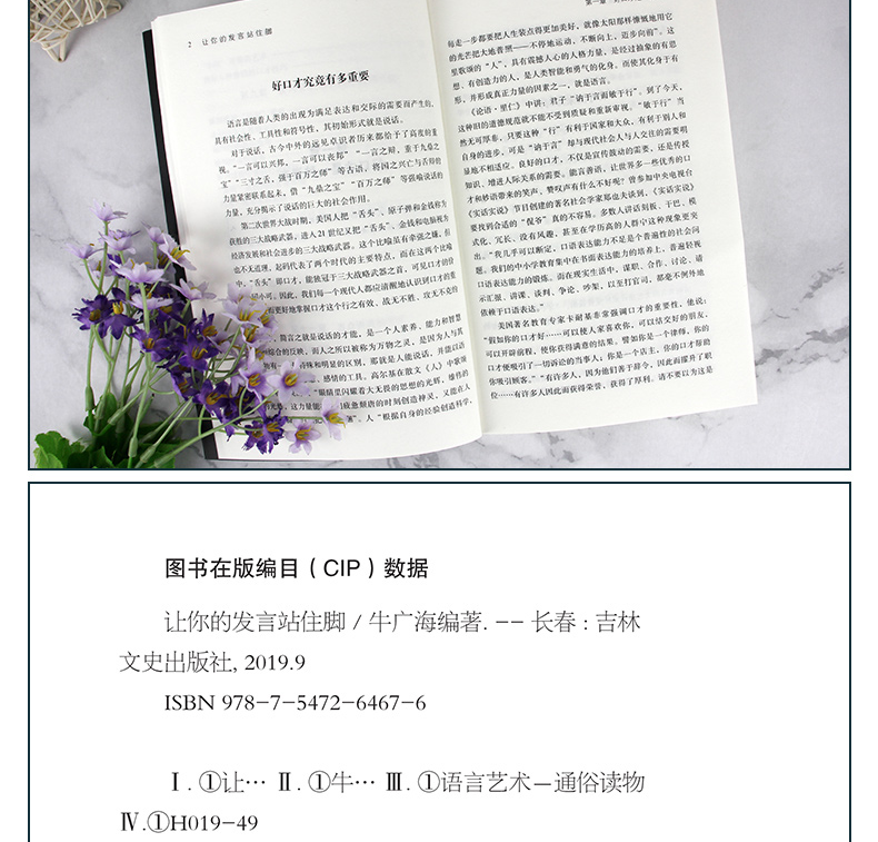 让你的发言站住脚 高情商聊天术 沟通术 提高情商口才说话技巧书籍成功励志书籍