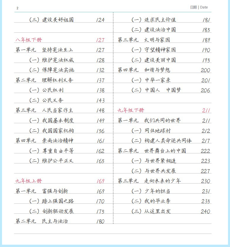 【抖音同款】学霸笔记初中全套星笔辑 手写笔记时光手写整理 语文数学英语物理化学政治历史地理生物初一/二/三中考总复习资料状元