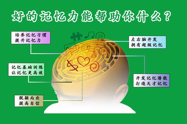 超级记忆术大全集关于记忆力的书图解一分钟快速高效提高记忆力技巧训练大脑 心里学书籍 读心术教你单本哲学经典心理学男孩小学生