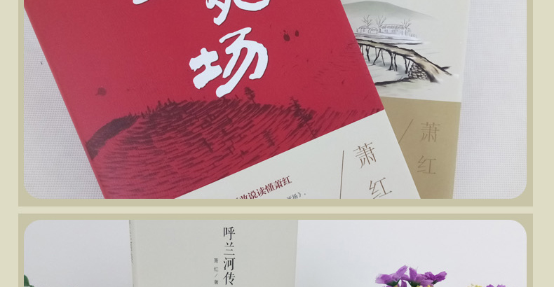 正版2册 萧红作品集 生死场+呼兰河传 中国近代作品集 萧红作品全集小说 初中生必读课外名著 书籍 当代文学小说