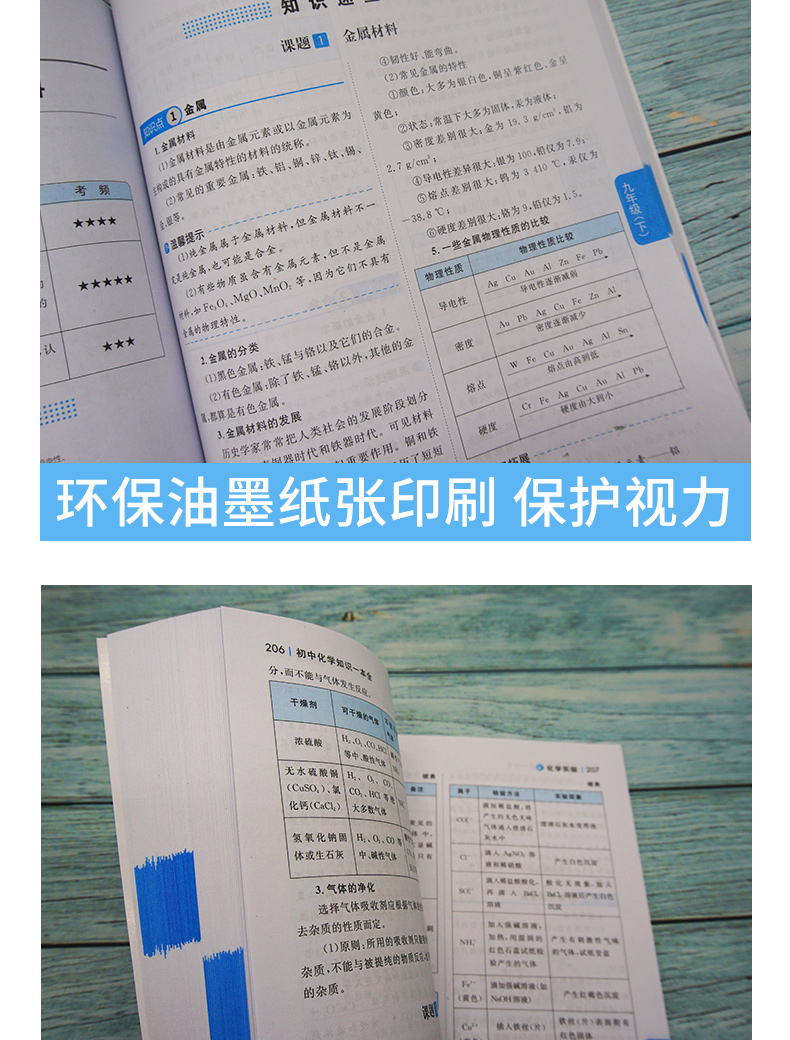 开心教育初中化学知识大全2020广州开心图书初一二三七年级八九年级公式化学配平元素周期中考资料教辅辅导书中学数理化定理题库