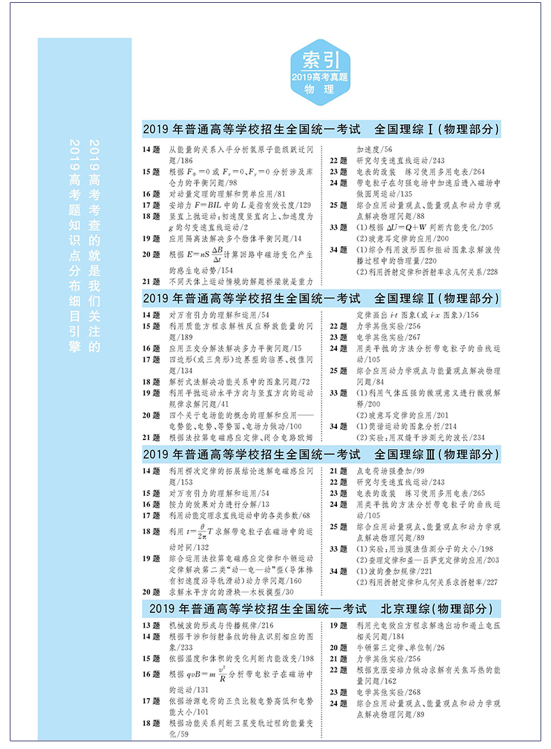 一本高考题物理2020版一本涂书高一高二高三高中必刷题高考真题学霸笔记状元手写笔记必刷卷提分笔记基础知识手册复习资料文脉教育