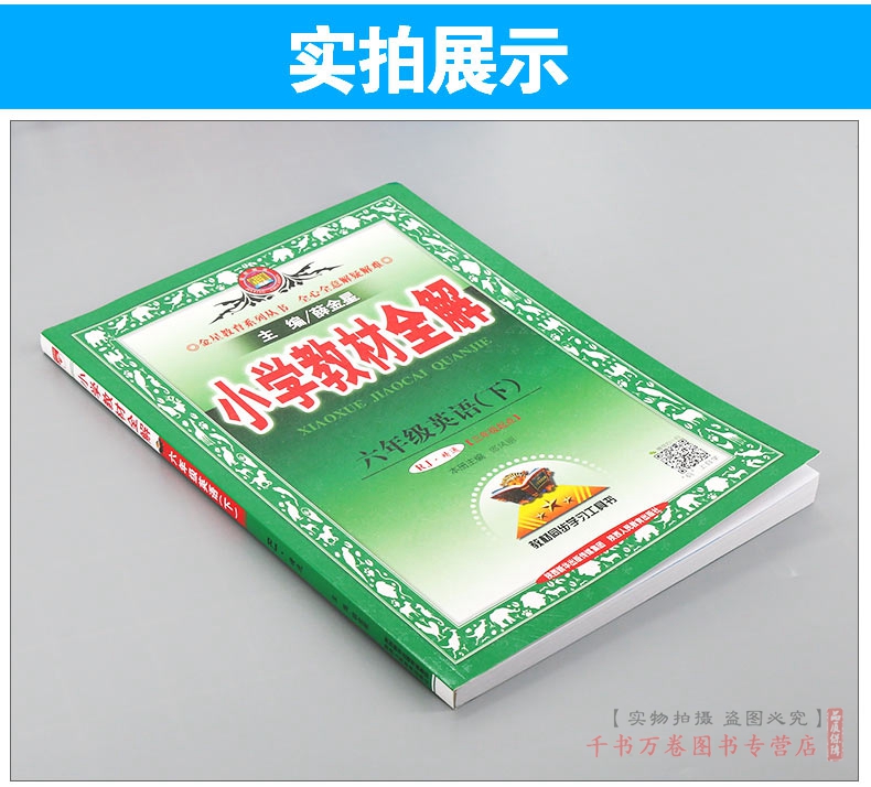 2020春薛金星小学教材全解六年级英语下册人教版精通版三年级起点小学6年级下册英语RJ精通三起点英语同步练习册完全解读学习资料